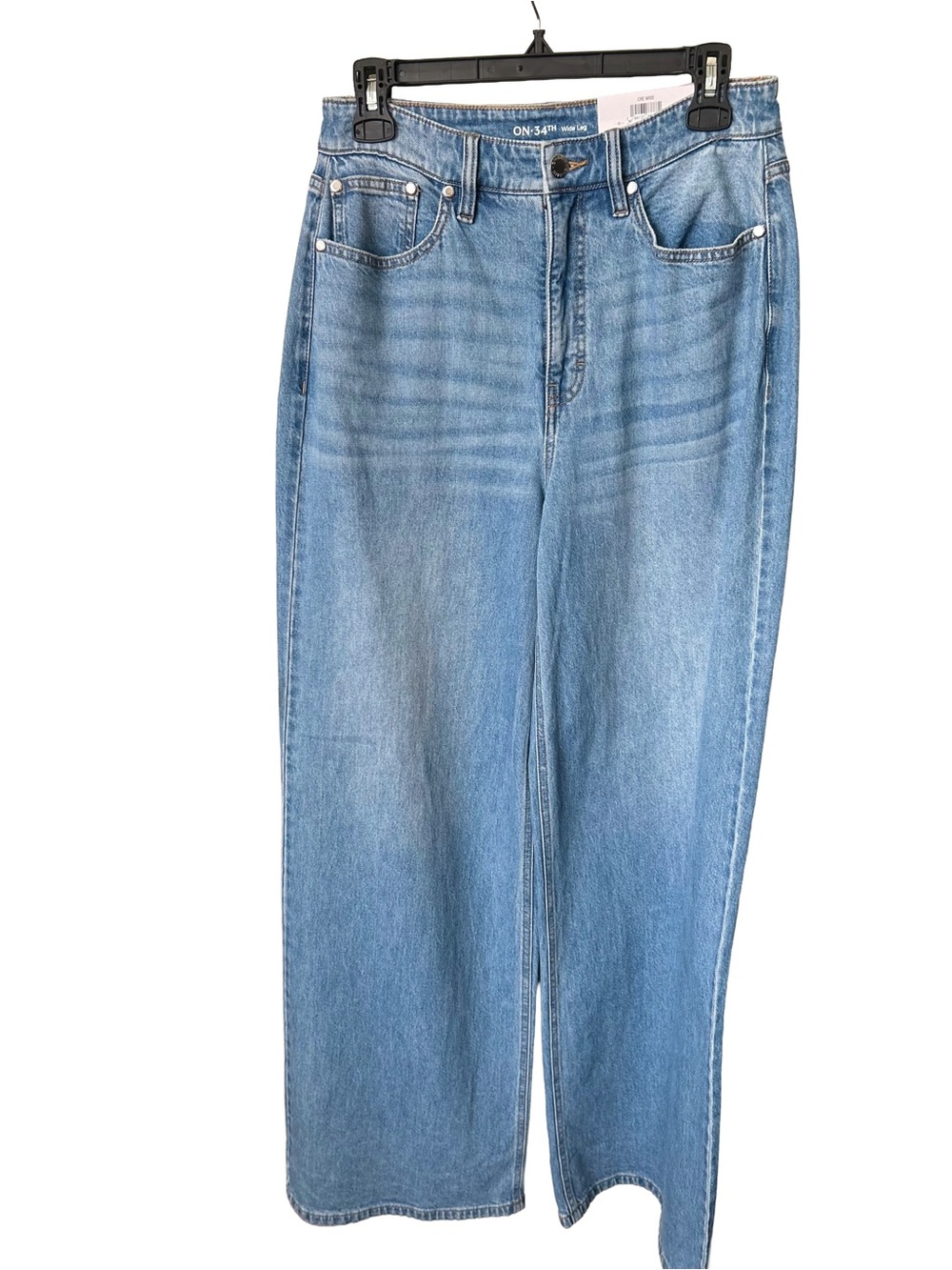 On-34th Light Blue Wide Leg Jeans - Women's Flare, Sz 6/28 (New with tag)